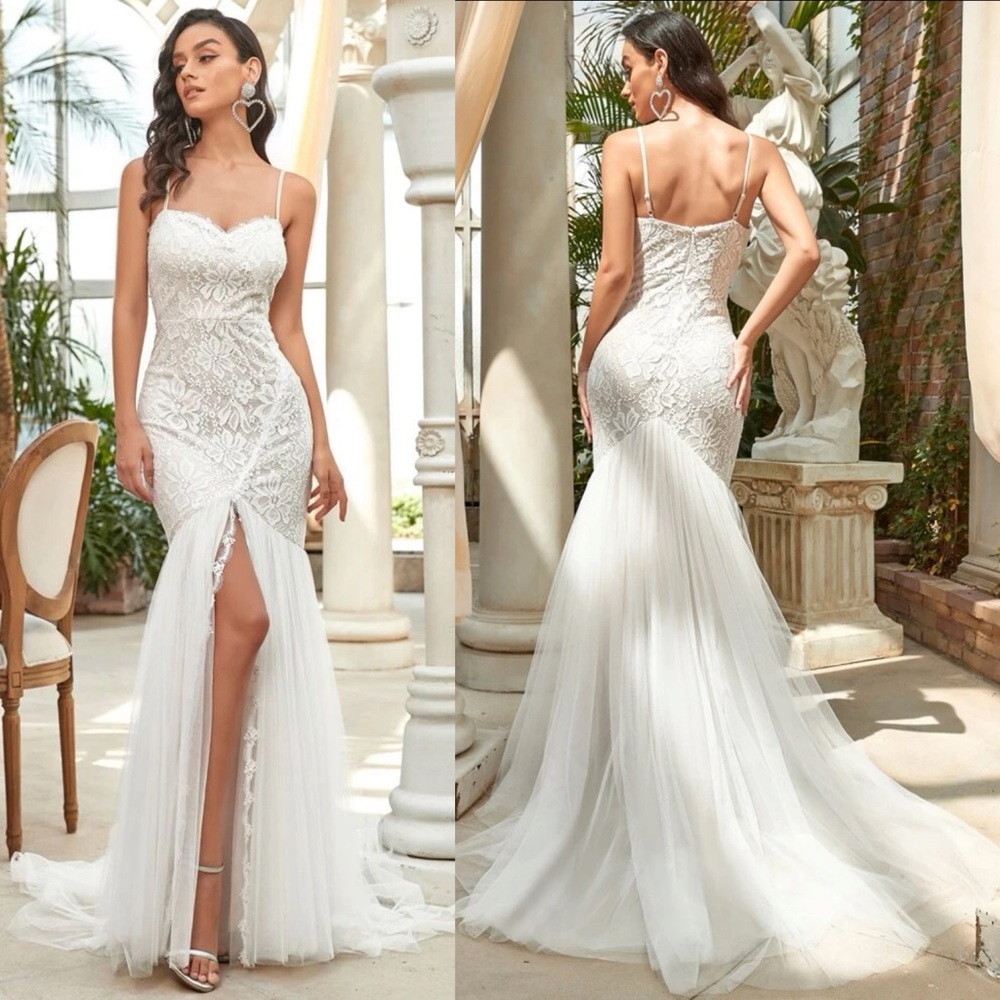 Beautiful white wedding/formal dress 💖